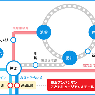 横浜アンパンマンミュージアムのアクセス