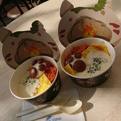 アイルーの肉球オムライス ～ホワイトソース～