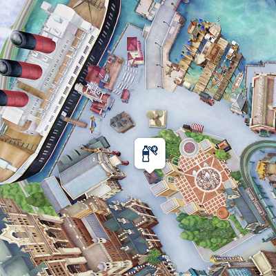 アメリカンウォーターフロントの自動販売機の場所