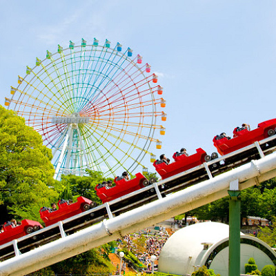 遊園地のアトラクション