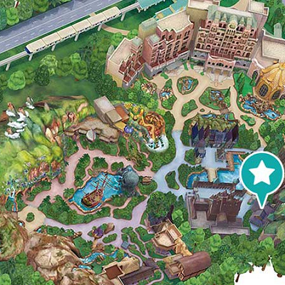 アナとエルサのフローズンジャーニーの場所