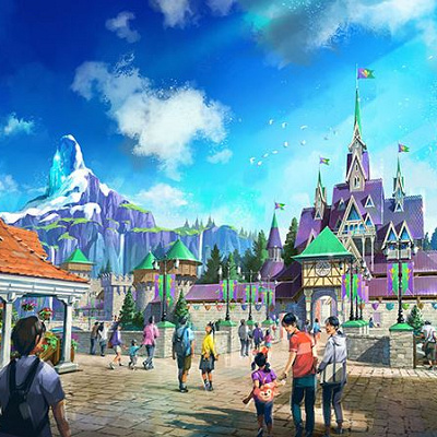 アレンデール王国を舞台とした『アナと雪の女王』のエリア