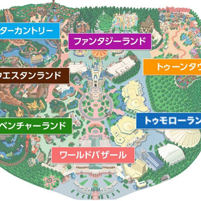 東京ディズニーランドのエリア