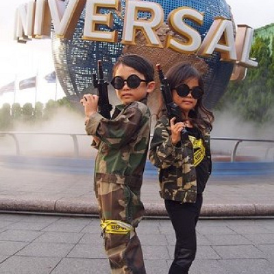 アーミー子供コーデ