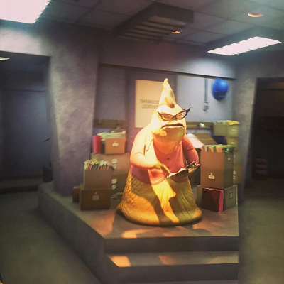 アトラクションの最後にロズがゲストに言葉をかけてくれるシーンがある