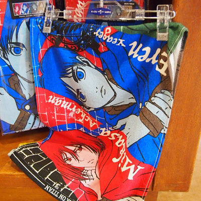 進撃の巨人フェイスタオル