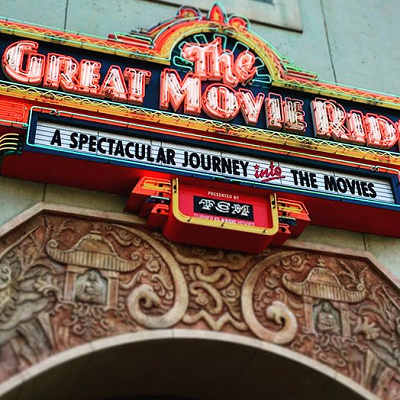 映画の歴史を振り返るアトラクション「ザ・グレイト・ムービー・ライド」