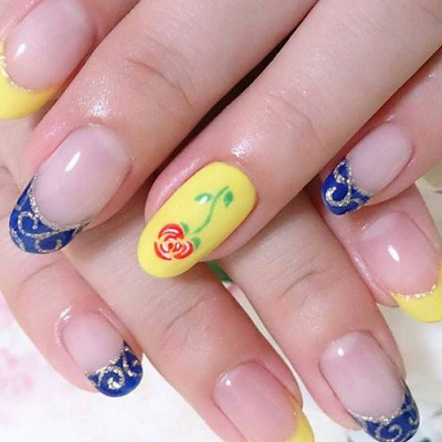 美女と野獣ネイル