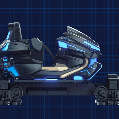 バイク型のアトラクション