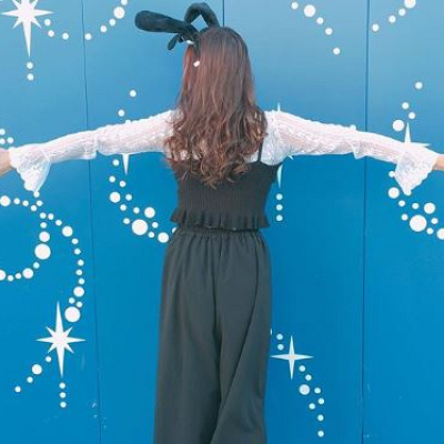 ブラウス×ニットキャミ