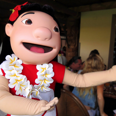リロとスティッチに会える朝食「オハナ（OHANA）」（Polynesian Resort）