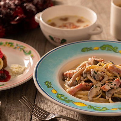 カフェ・ポルトフィーノ：クリスマススペシャルパスタセット