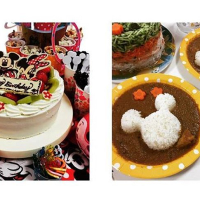 ケーキ、カレー