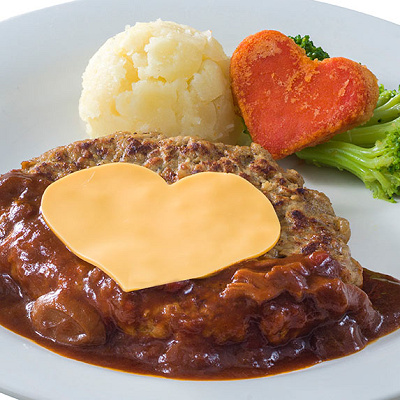 チーズハンバーグ デミグラスソース