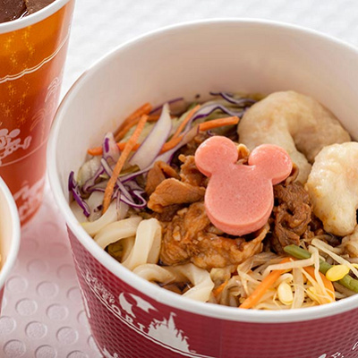 牛カルビとシュリンプの冷やしうどん