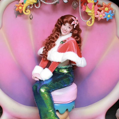 クリスマスのアリエル♡クリスマスポンチョを着てかわいさ倍増です！！