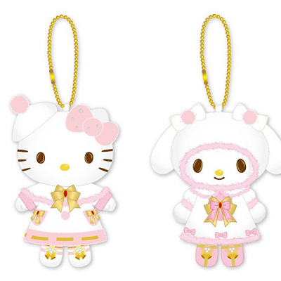 クリスマスグッズ マスコット　ハローキティ、マイメロディ