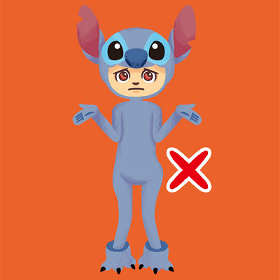 露出が多い服や全身タイツはNG