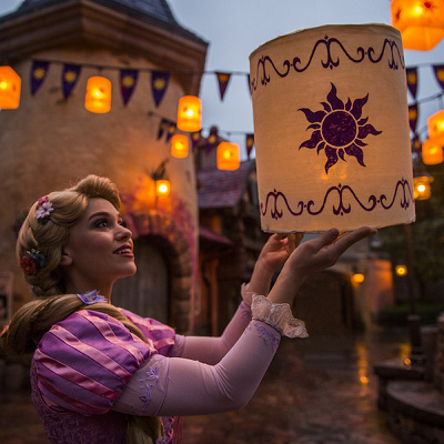 ランタンを使った記念撮影