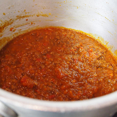 ミートソース完成