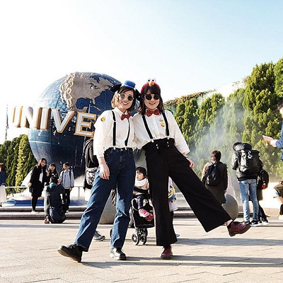 【色違いの双子コーデ】オラフ×エルモカチューシャ