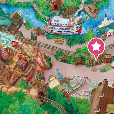 カウボーイ・クックハウスの場所（ディズニーランド）