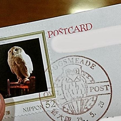 かわいいふくろうの消印☆