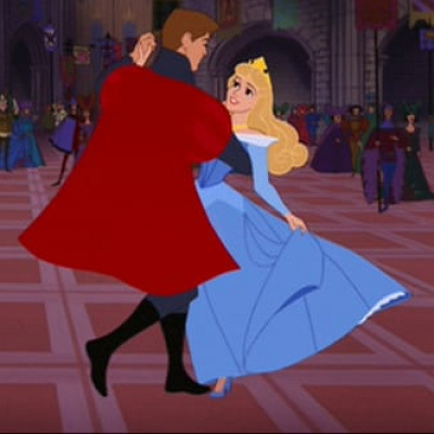 フィリップ王子とオーロラ姫のダンスシーン＝ベルと野獣のダンスシーン