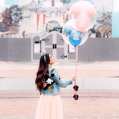 デニム×チュールスカートコーデ