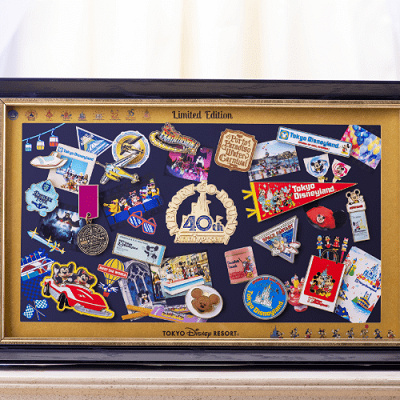 ディズニー40周年予約販売限定グッズ：ピンバッジセット
