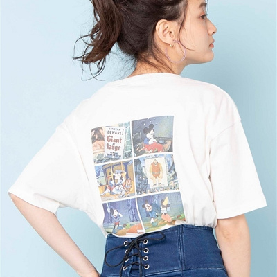 ディズニー別注シーンバックプリントTシャツ