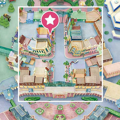 ディズニー＆カンパニーの地図