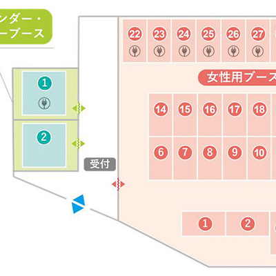 口コミ①：ブースが広くて使いやすい