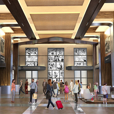 ディズニーホテル・ニューヨーク・ザ・アート・オブ・マーベル　イメージ図　<br/>（公式ブログより引用）