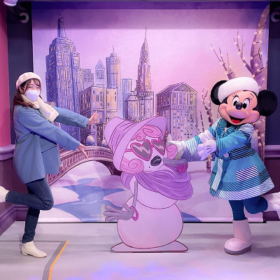 ディズニーの服装例（冬）