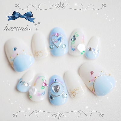 ディズニープリンセスネイル③シンデレラ