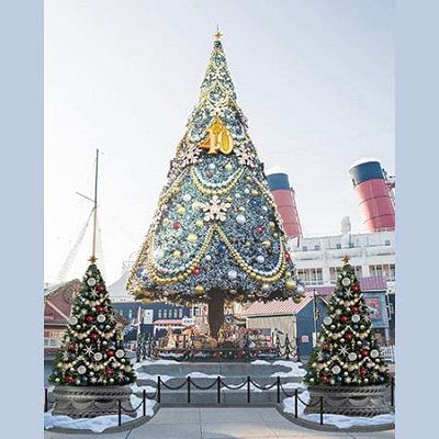 ディズニーシーのクリスマスツリー（2023）