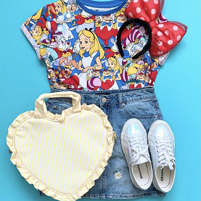 ディズニーTシャツコーデ②