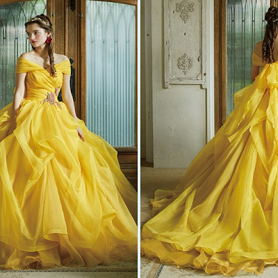 ディズニーウエディングドレス：ベル