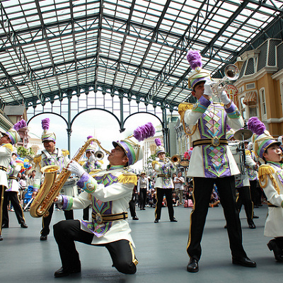 ディズニーランドバンドの演奏