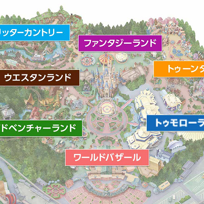 ディズニーランドの地図