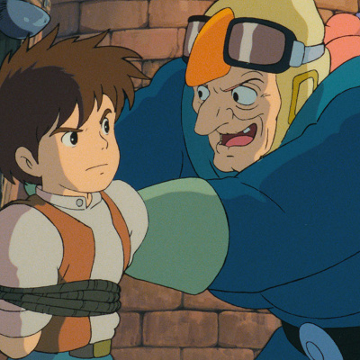 パズーを助けるドーラ