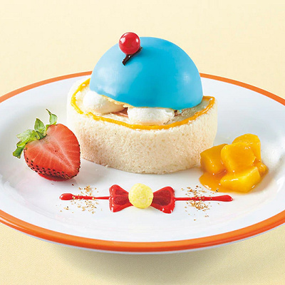 ドラえもんの通りぬけフープケーキ ～パイナップルムース添え～