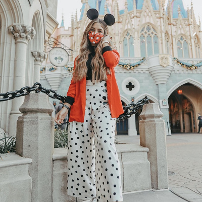 ドットボトムスコーデ