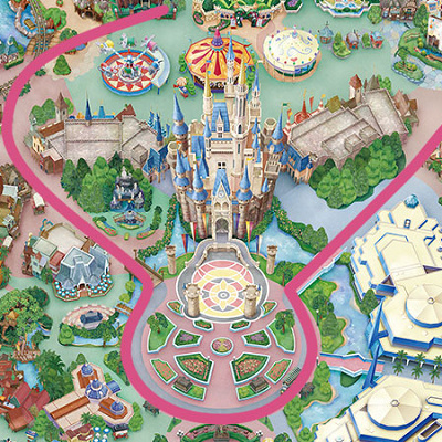 ドリーミング・アップ！のパレードルート