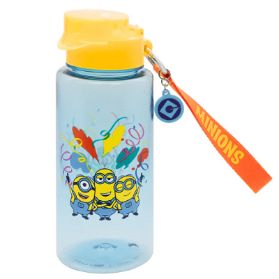 ミニオンストラップ付きドリンクボトル