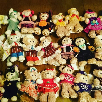 ダッフィーとシェリーメイのぬいぐるみ