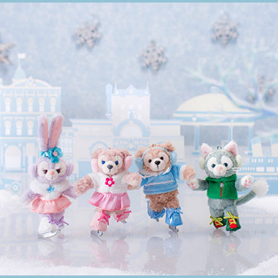 ダッフィー＆フレンズのアイススケートストラップ