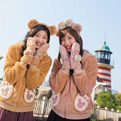 ダッフィーパーカーコーデもおすすめ☆