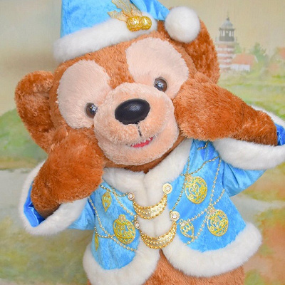 クリスマス衣装のダッフィー